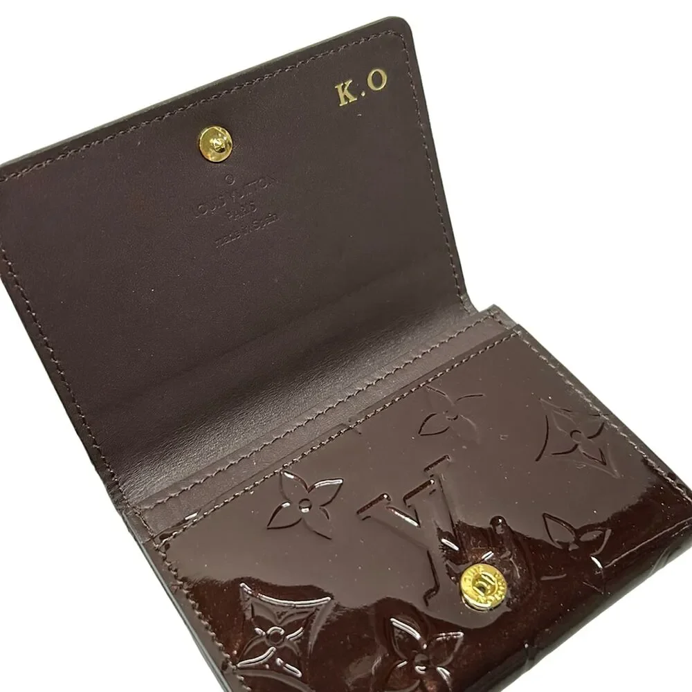 Louis Vuitton Enveloppe Carte de Visit Monogram Vernis Business Card Holder